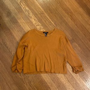 Burnt orange cropped sweater